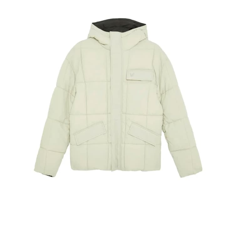 Image of Lyle & Scott Reversible down jacket Lyle & Scott Beige Male S