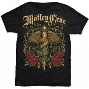 Image of Motley Crue Exquisite Dagger Mens Black T Shirt: X Large