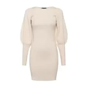 Image of French Connection Joss Knit Mini Dress - Beige