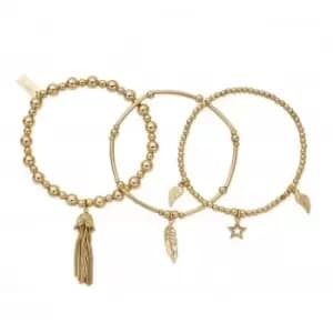 Image of Gold Guidance Stack Of 3 Bracelets GBSTA3G