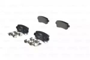 Image of Bosch 0986424124 Brake Pad Set Disc Brake Rear Axle