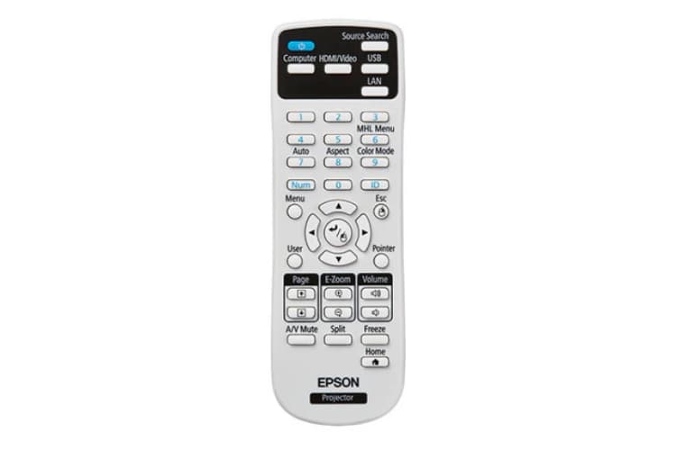Image of Epson 2181788 remote control IR Wireless Projector Press buttons
