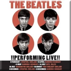 Image of The Beatles - Performing Live Fridge Magnet