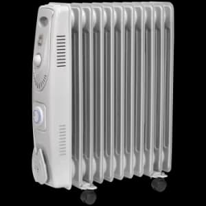 Image of Sealey RD2500T Oil Filled Radiator with Thermostat and Timer 240v