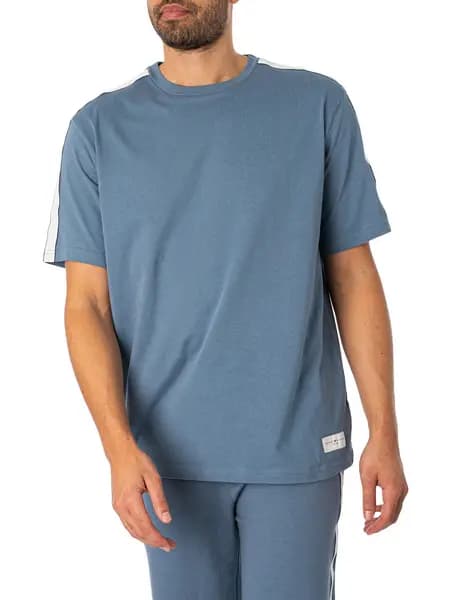 Image of Tommy Hilfiger Lounge Logo T-Shirt Blue Coal S