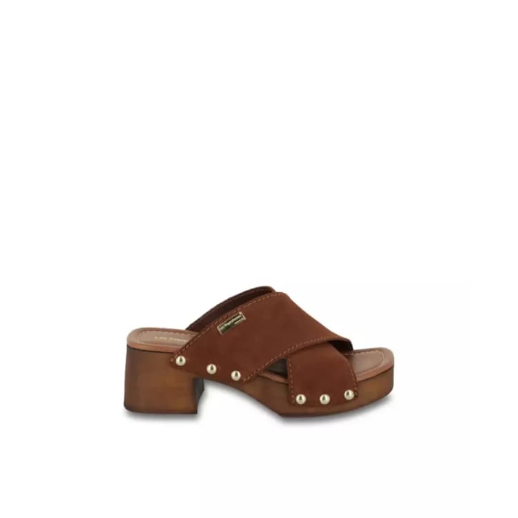 Image of Les Tropeziennes par M.Belarbi Womens heeled mules Les Tropeziennes par M.Belarbi Pipa Marron Female 36