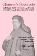 Image of chaucers boccaccio sources for troilus and the knights and franklins tales