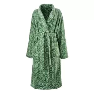 Image of Ted Baker Wave Geo Bath Robe - Sage - L/XL