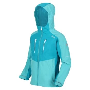 Image of Regatta Junior Highton III Waterproof Jacket - Turquoi/Enam