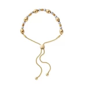 Image of ChloBo GMBSROA Women's Two Tone Sparkle Oval Adjustable Bracelet