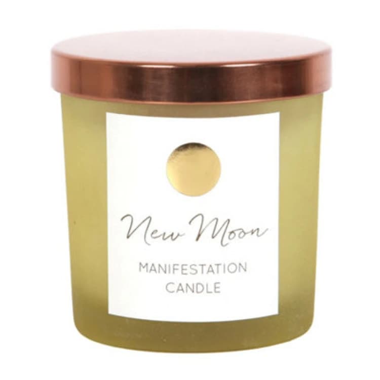 Image of Something Different Something Different New Moon Wild Orange Scented Candle in Yellow Yellow One Size Unisex 5063425372829