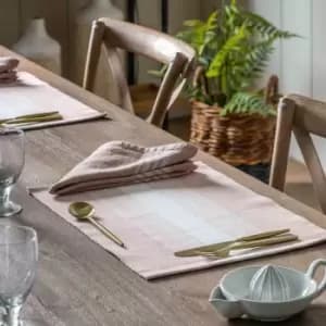 Image of Crossland Grove Ombre Ribbed Placemat Blush, Pack Of 4