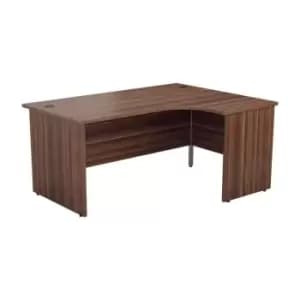 Image of 1600 X 1200 Panel Right Hand Radial Desk Dark Walnut