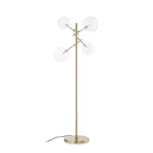 Image of EQUINOXE 4 Light Multi Arm Floor Lamp Brass