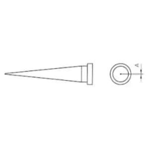 Image of Weller LT-S Soldering tip Long, tapered Tip size 0.4mm Content