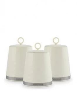 Image of Morphy Richards Dune Set Of 3 Canisters- Ivory Cream