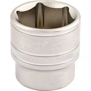 Image of Draper 3/8" Drive Satin Finish Hexagon Socket Metric 3/8" 22mm