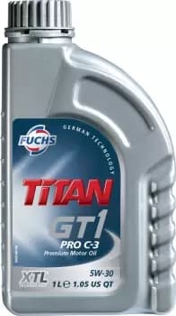 Image of FUCHS TITAN GT1 PRO C-3 5W-30 ENGINE OIL LUBRICANT 1 LITRE ACEA C3 API SN