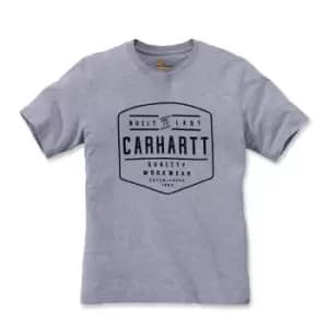 Image of Carhartt Mens Build By Hand Short Sleeve Cotton T Shirt Tee M - Chest 38-40' (97-102cm)