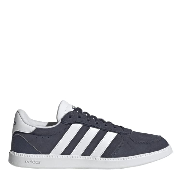 Image of adidas Breaknet Sleek Suede Womens Shoes Navy/White female 5.5 (38.7)