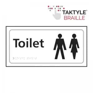 Image of Toilet LadiesGents Symbol’ Sign; Self Adhesive Taktyle;