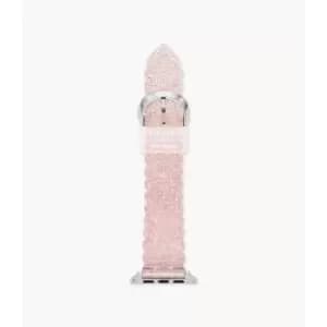 Image of Kate Spade New York Womens Glitter Jelly Band For Apple Watch, 38/40/41Mm - Pink
