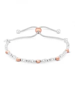 Image of Simply Silver Two-Tone Heart Toggle