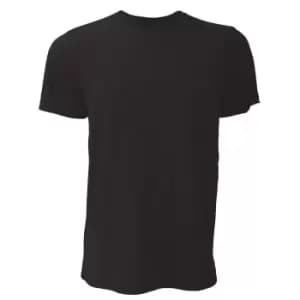 Image of Canvas Unisex Jersey Crew Neck T-Shirt / Mens Short Sleeve T-Shirt (L) (Vintage Black)