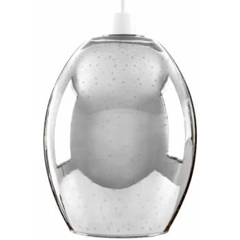 Image of Minisun - Chrome 3D Multi Coloured Starburst Glass Ceiling Pendant Light Shade
