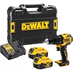 Image of DEWALT 18V XR Brushless Compact Combi 2 x 4.0Ah