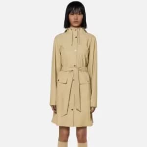 Image of Rains Curve Coated-Shell Hooded Jacket - S