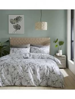 Image of Catherine Lansfield Montego Leaf Duvet Cover Set