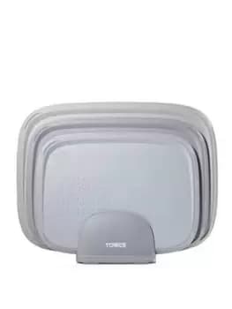 Image of Tower 3 Piece Nesting Chopping Board Set In Grey