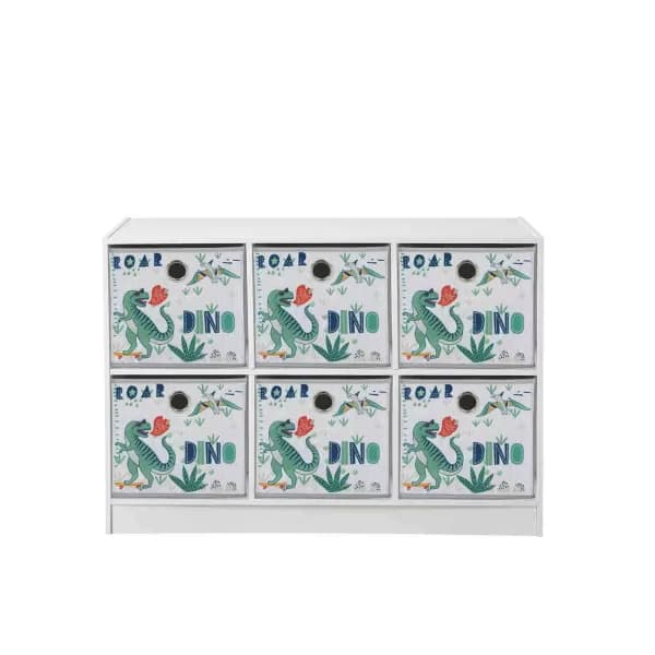Image of Lloyd Pascal 6 Cube With 6 Dino Storage Boxes