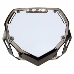 Image of Box Phase 1 Large Chrome Number Plate Black