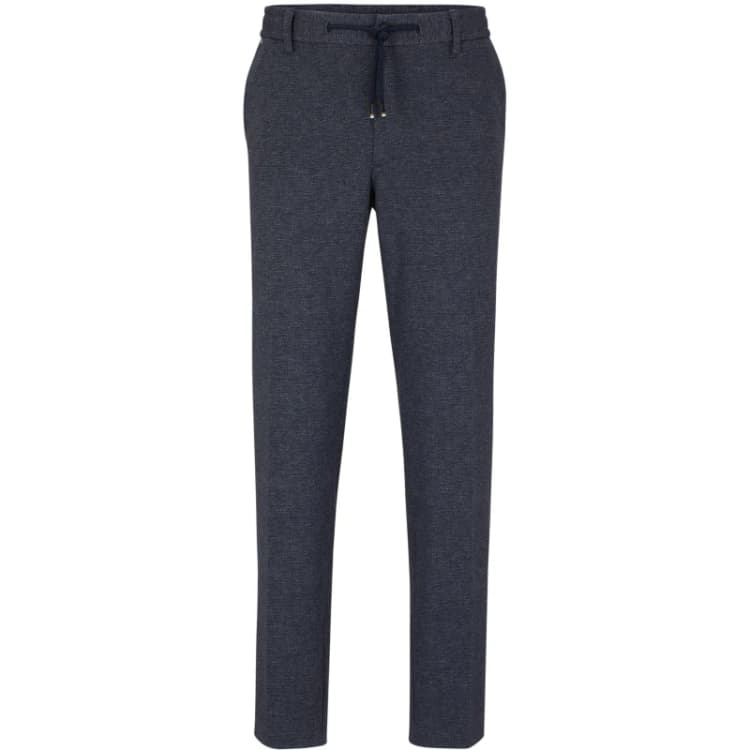 Image of Boss Mens Kane Ds Straight Leg Trousers Dark Blue male 30W R