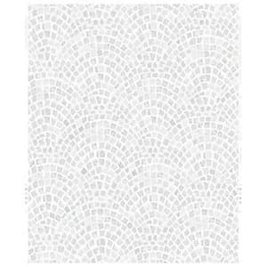 Image of Contour Trajan Silver Kitchen & Bathroom Wallpaper - 10m
