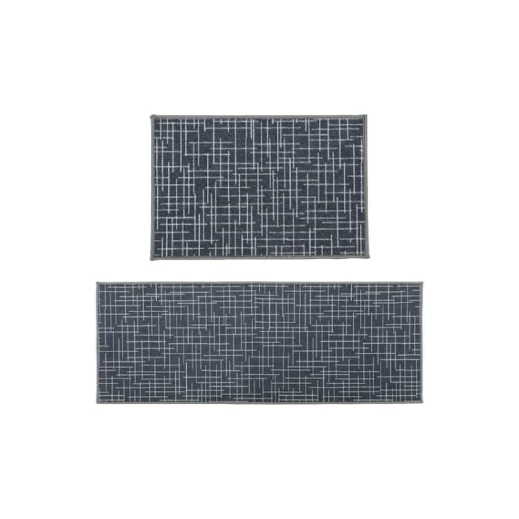 Image of JVL JVL Savio Machine Washable Doormat and Runner, Grey Grey