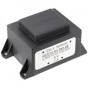 Image of PCB mount transformer 1 x 230 V 2 x 6 V AC 16 VA 1333 mA