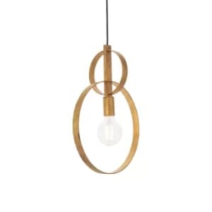 Image of Trento Pendant Ceiling Light Antique Gold Leaf