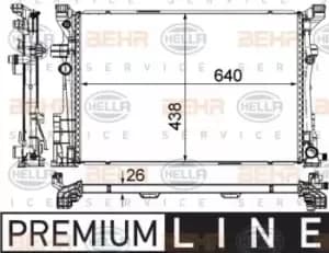Image of x1 Behr Heat Exchanger 8MK376924-021 Genuine replacement part for Car Made in CZ