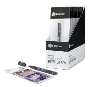 Image of Safescan 30 Counterfeit Detector Pens Blister pack of 1- Box of 10