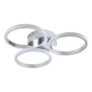 Image of Spa Chios LED Circular Ceiling Light 26W Cool White Chrome