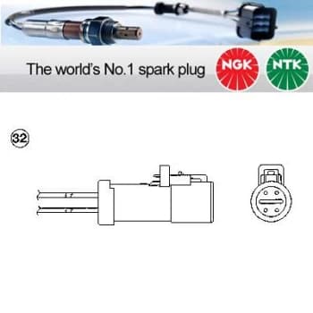 Image of 1x NGK NTK Oxygen O2 Lambda Sensor OZA519-D4 OZA519D4 (8960)