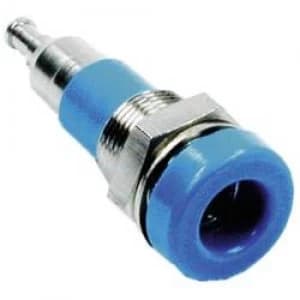 Image of Jack socket Socket vertical vertical Pin diameter 4mm Blue St