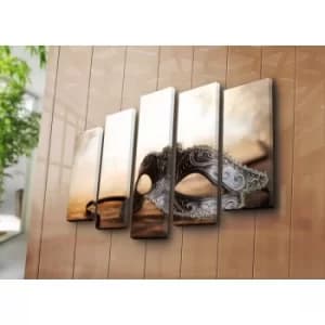 Image of 5PATK-58 Multicolor Decorative Canvas Painting (5 Pieces)