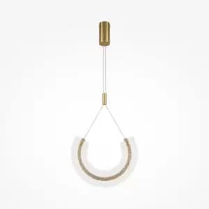 Image of Maytoni Maya I Modern Integrated LED Pendant Ceiling Light Gold 3000K