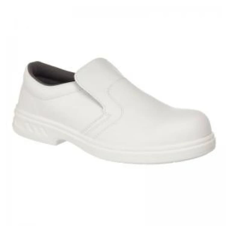 Image of Portwest Steelite Slip On S2 Safety Shoes FW81WHR48 Colour: White