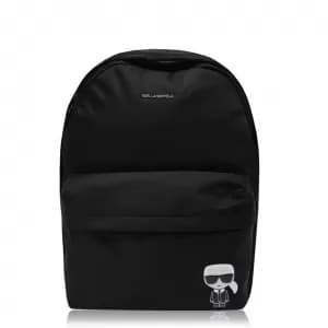 Image of Karl Lagerfeld Womens K/Ikonik Nylon Backpack - Black