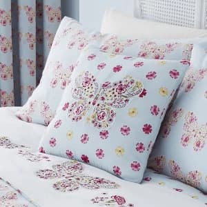 Image of Catherine Lansfield Embroidered Butterfly Cushion